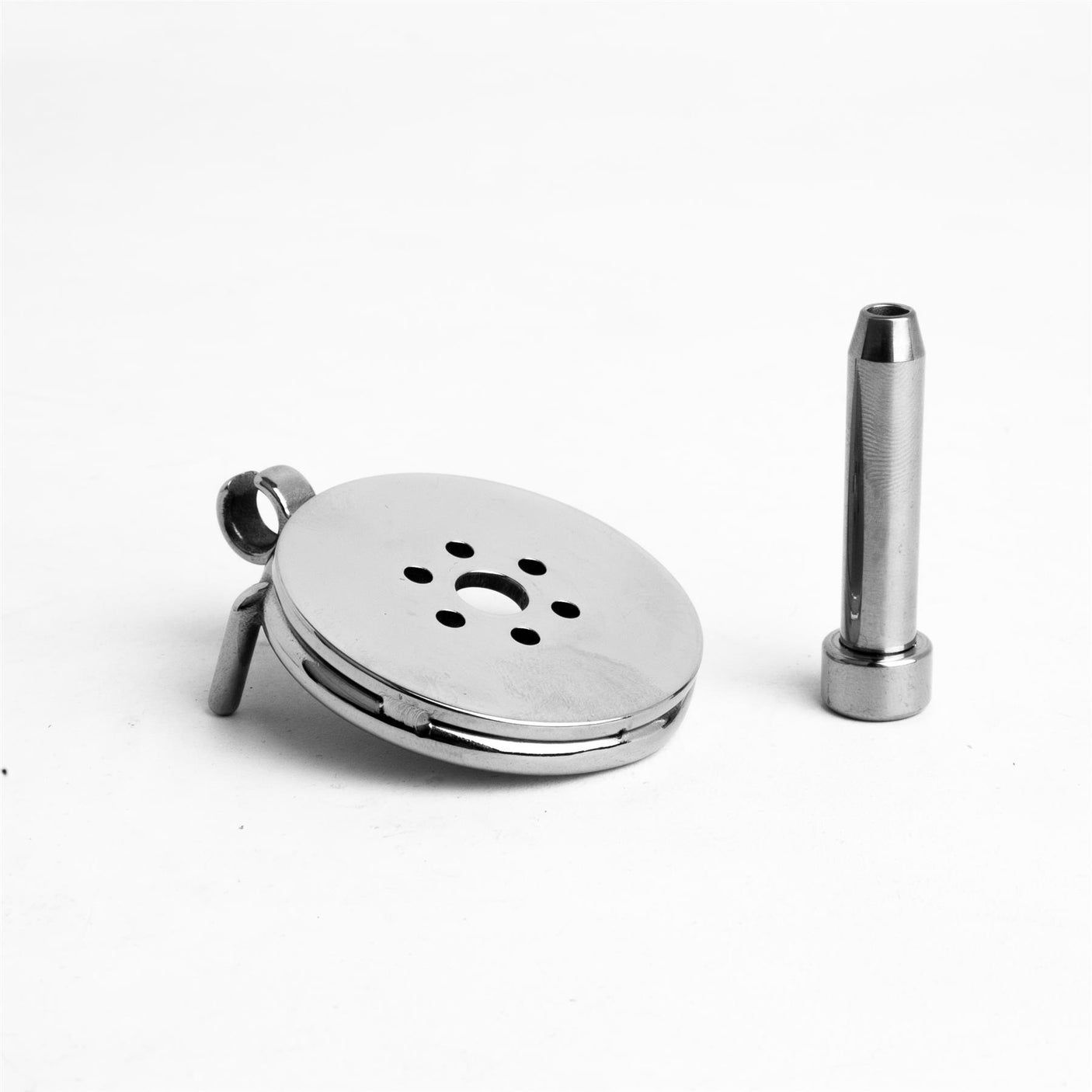 Chastity Cage, Flat End & Urethral Insert