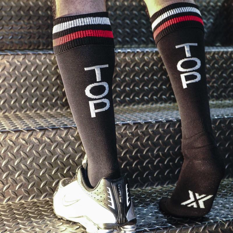 Football Socks, TOP, Black/Red/White