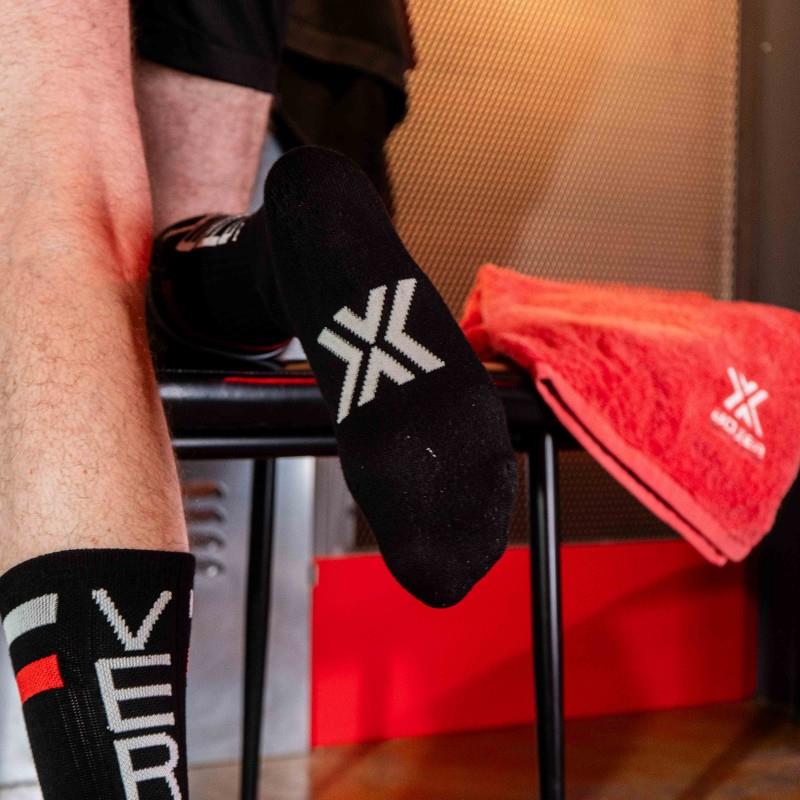 Skater Socks, VERS, Black/Red/White