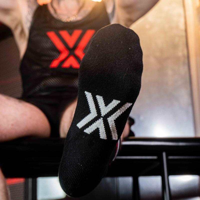 Skater Socks, LICK, Black/White/Red