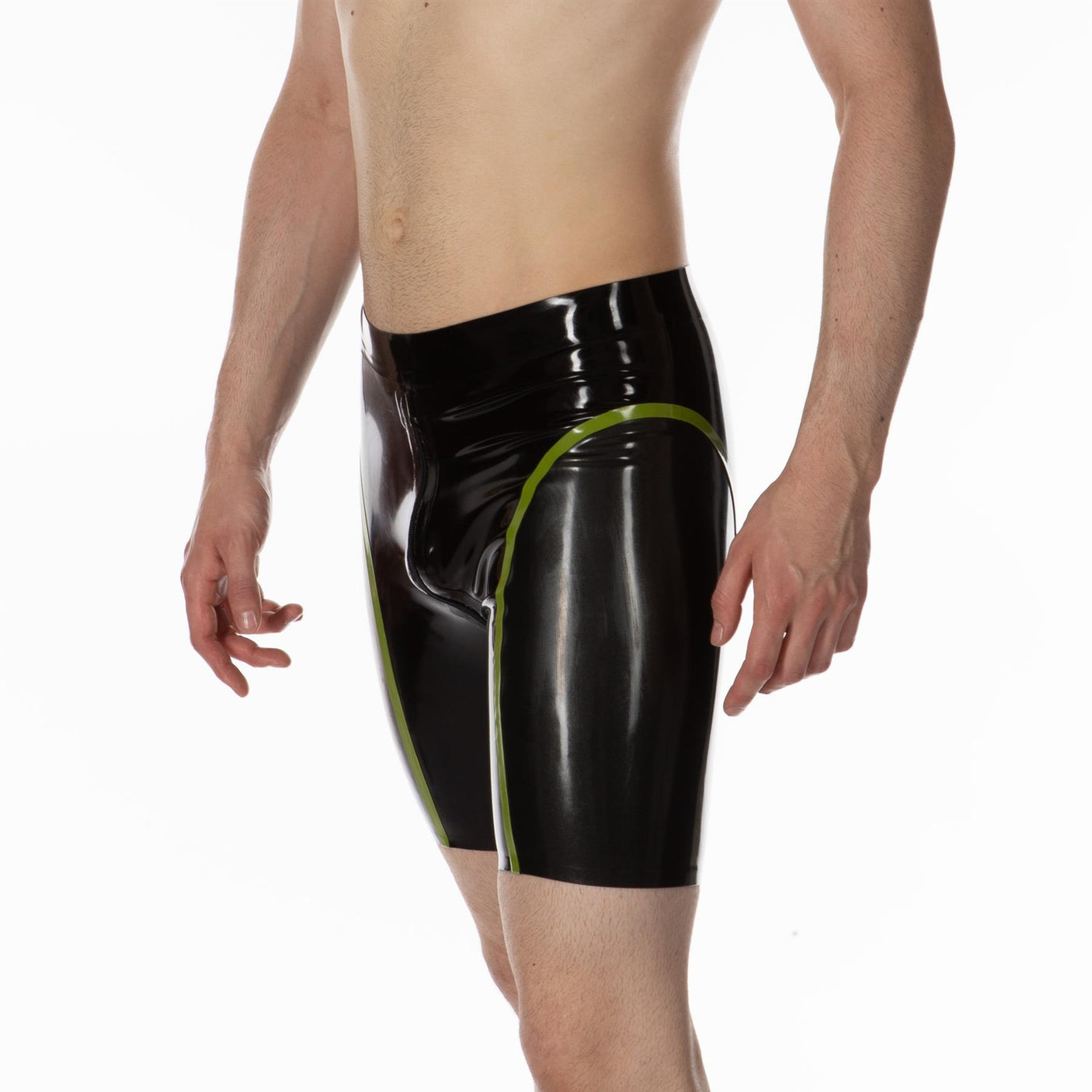 Apex Rubber Compression Shorts, Black / Pewter / Spring