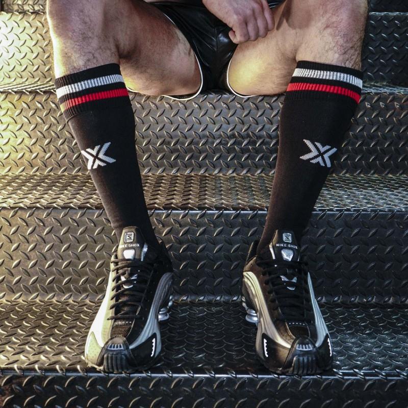 Football Socks, TOP, Black/Red/White