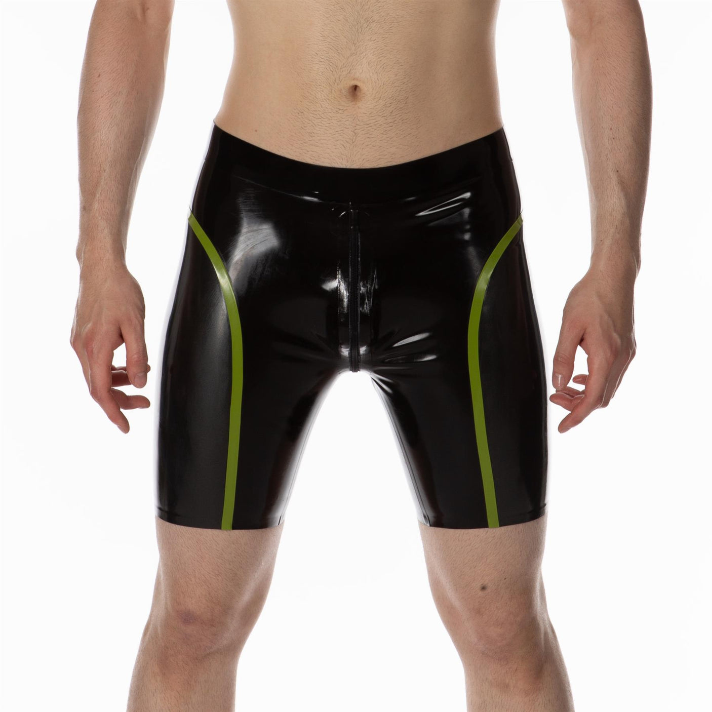 Apex Rubber Compression Shorts, Black / Pewter / Spring