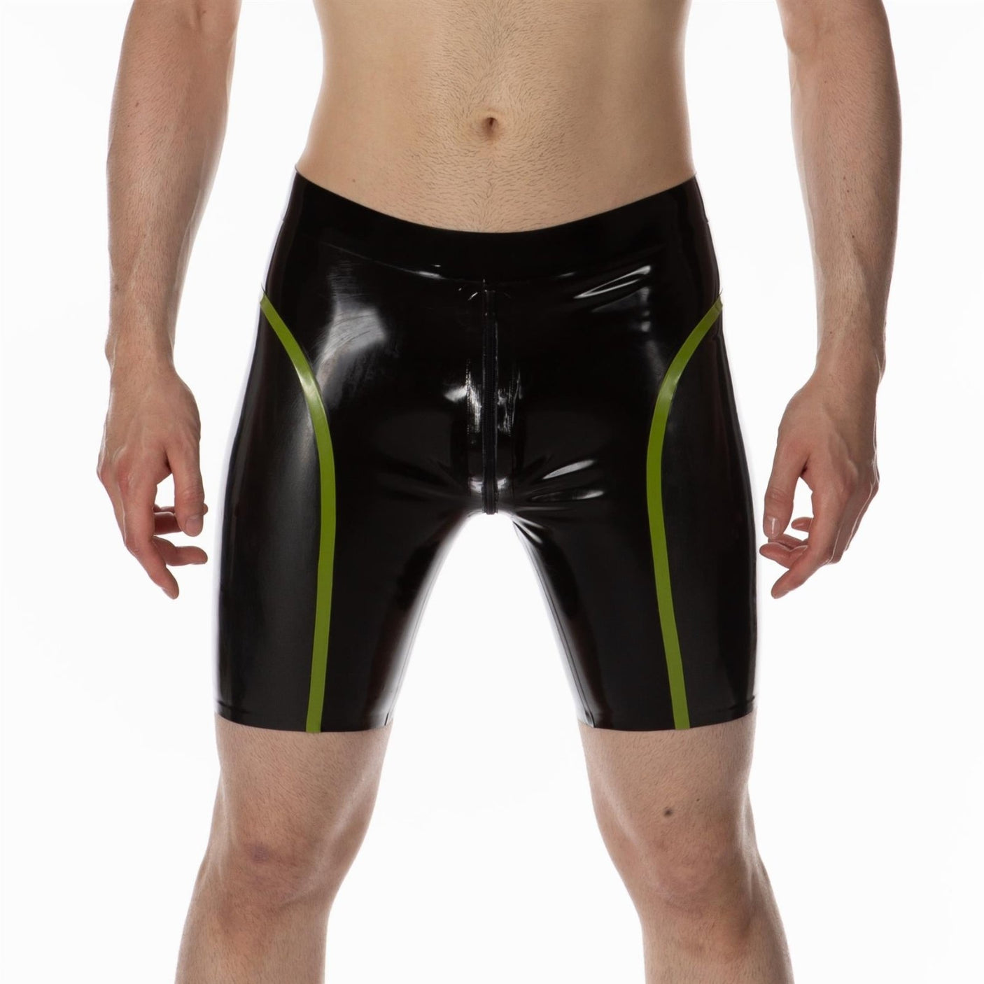 Apex Rubber Compression Shorts, Black / Pewter / Spring from REGULATION.
