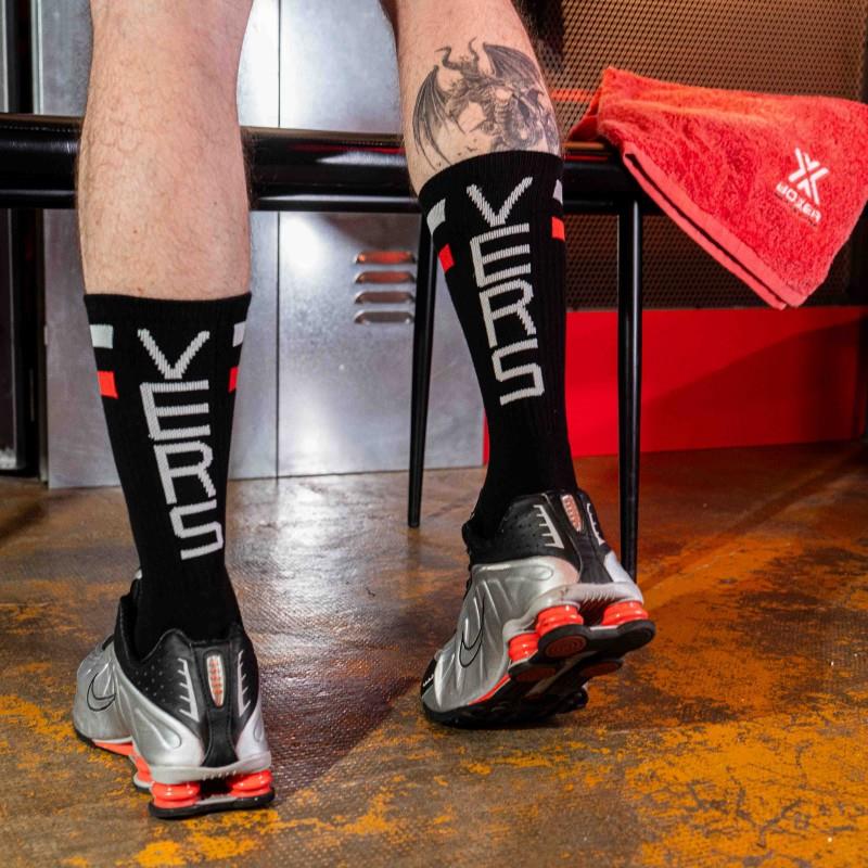 Skater Socks, VERS, Black/Red/White