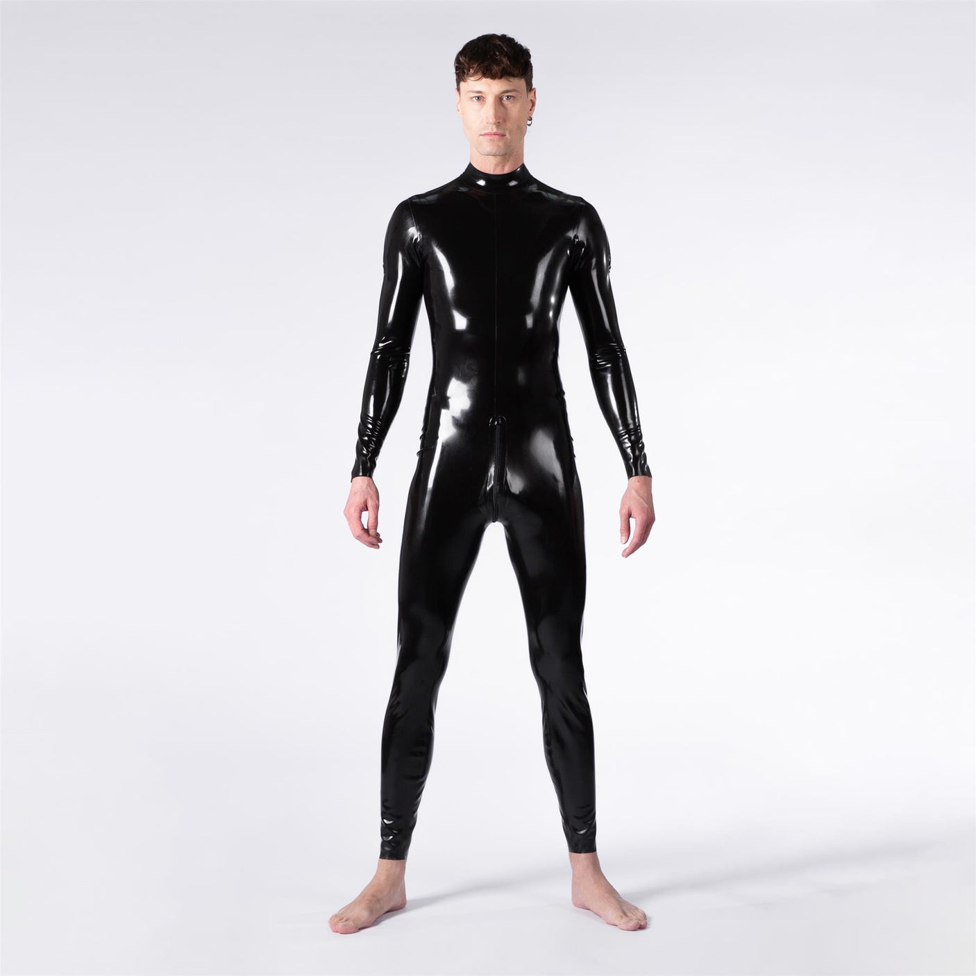 Rubber Catsuit, Cross Shoulder Entry // Made to order