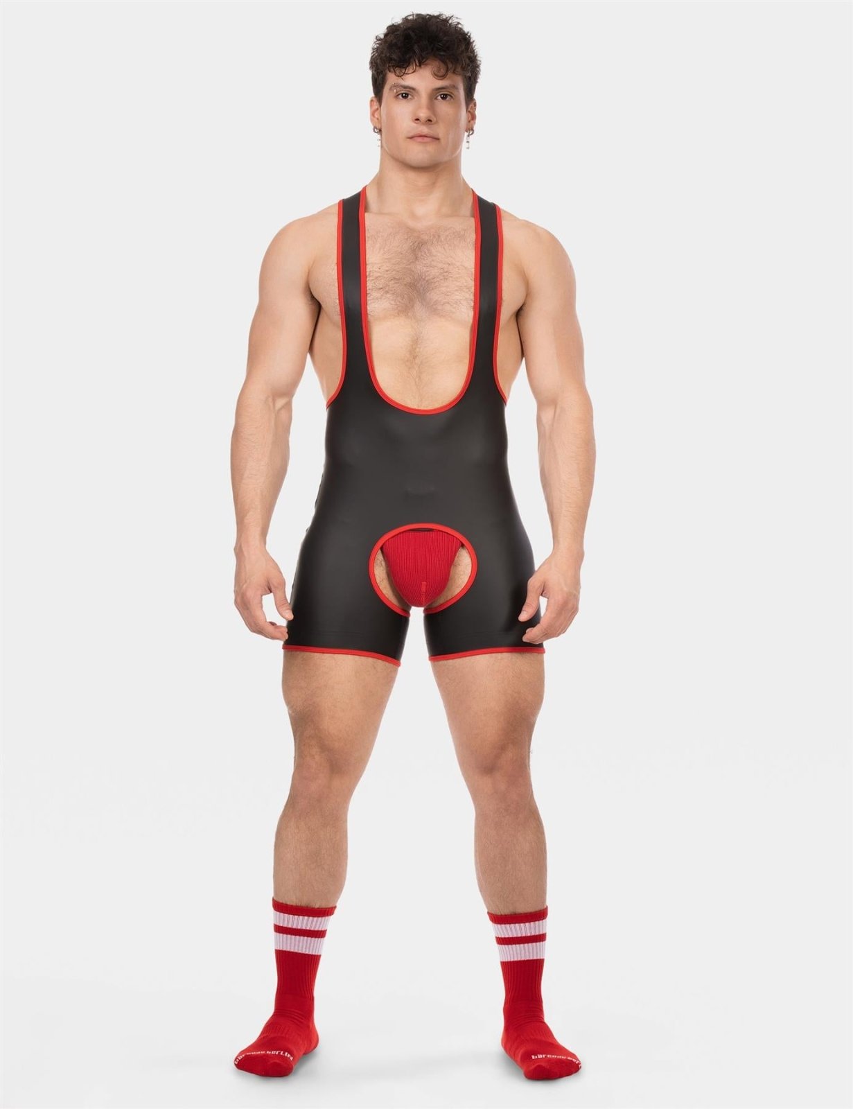 Barcode Singlet Kam, Black/Red from Barcode Berlin.