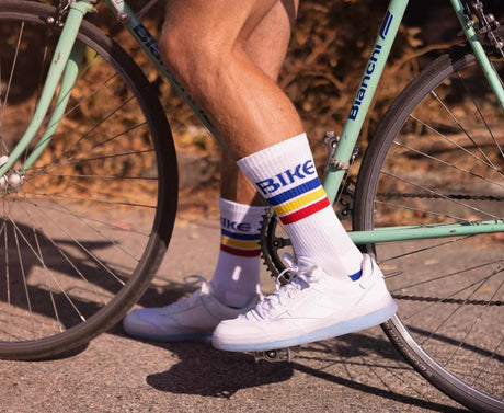 BIKE Crew Socks from Bike Athletic.