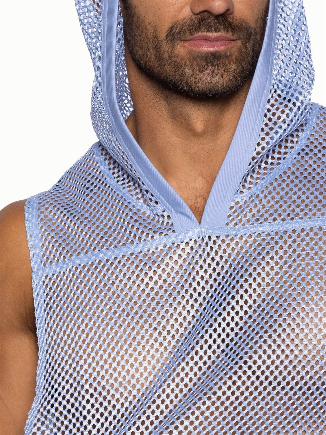 BIKE Hooded Sleeveless Practice Jersey, Ice Blue from Bike Athletic.