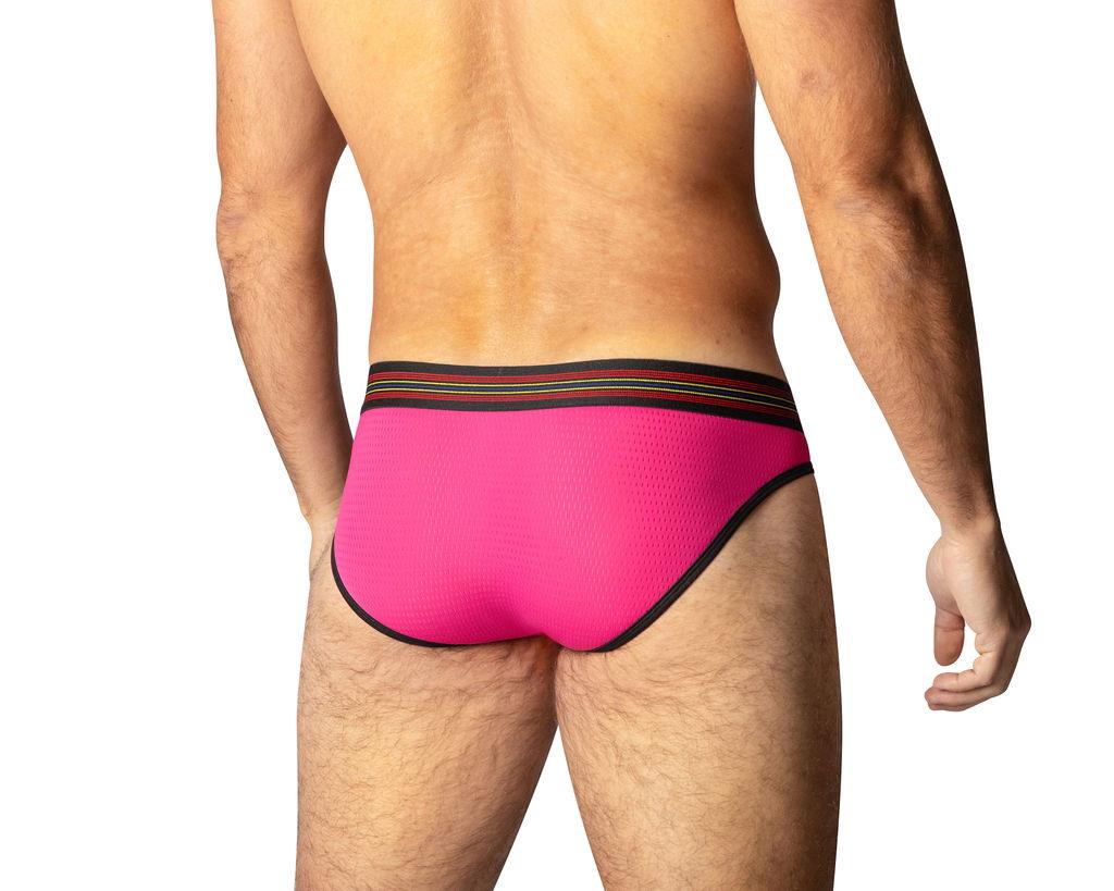 BIKE Mesh Brief, Hot Pink from Bike Athletic.