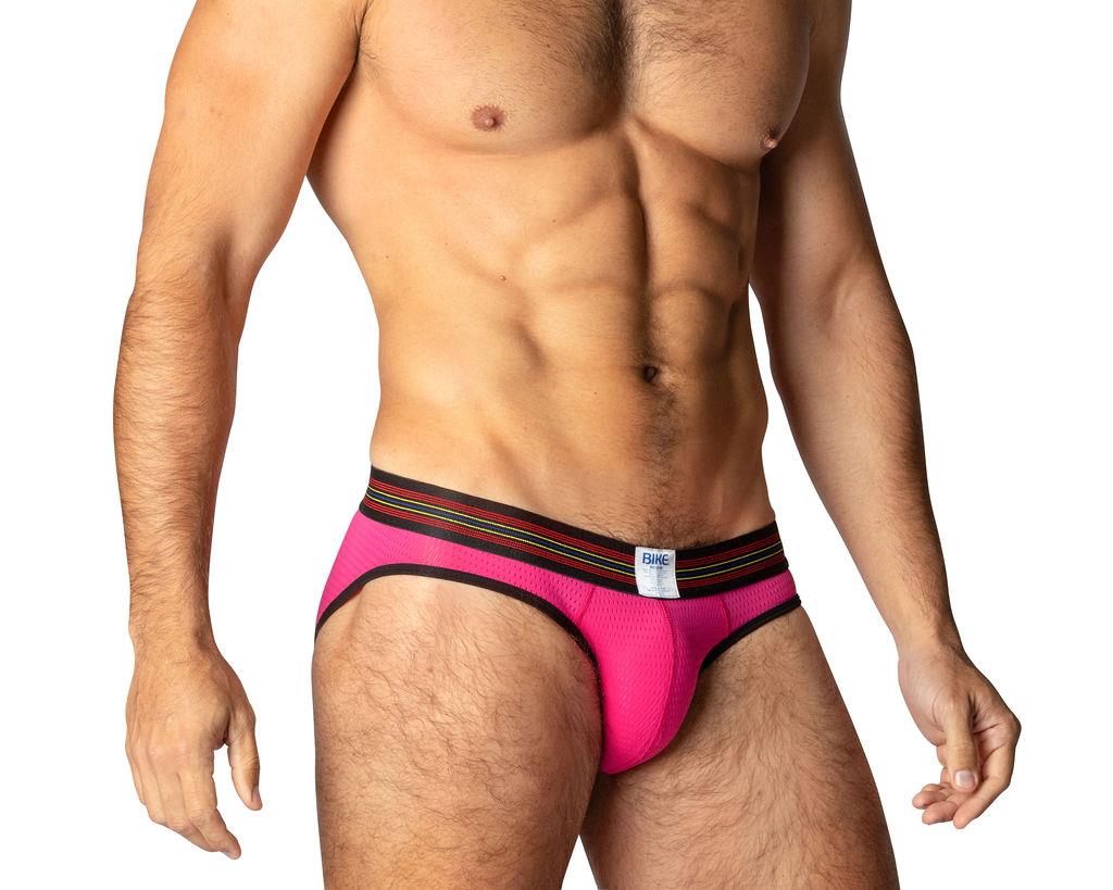 BIKE Mesh Brief, Hot Pink from Bike Athletic.