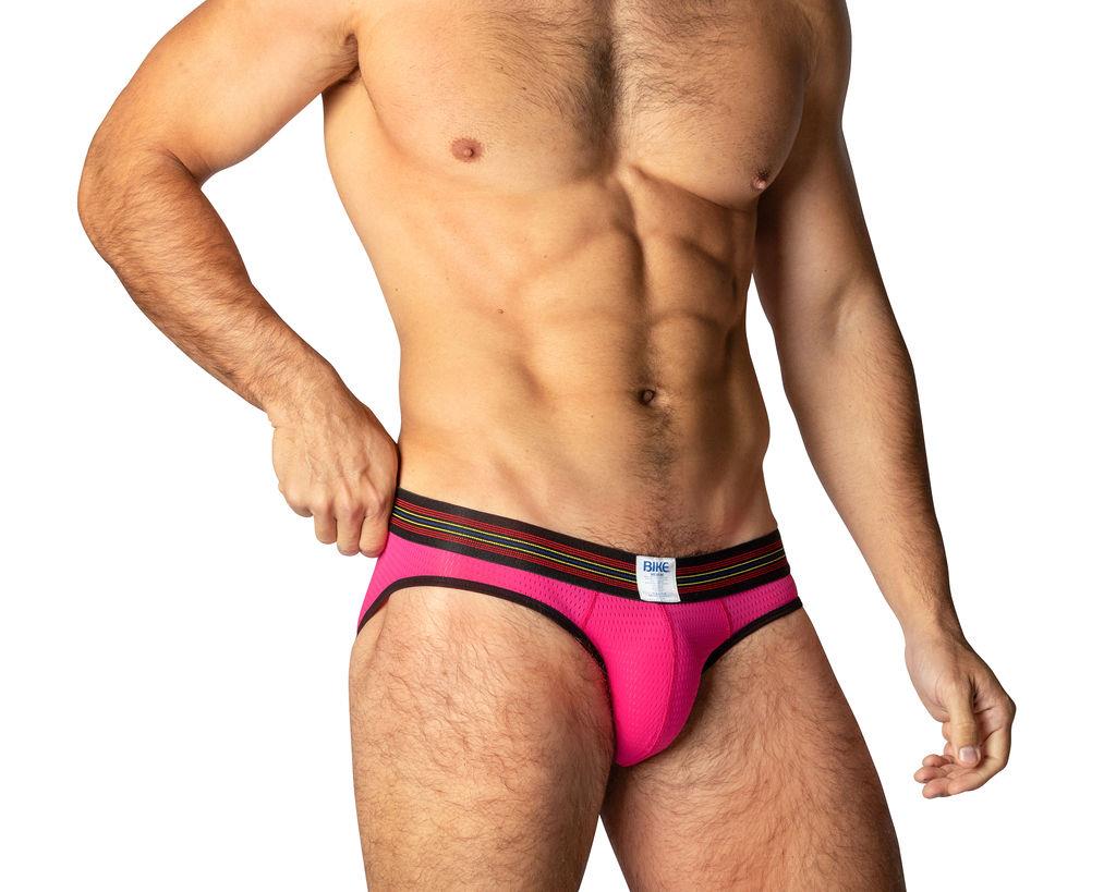 BIKE Mesh Brief, Hot Pink from Bike Athletic.