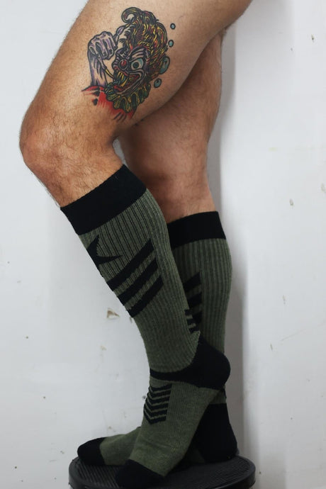 Breedwell Cockpit Socks, Army Green from Breedwell.