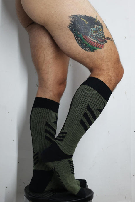 Breedwell Cockpit Socks, Army Green from Breedwell.
