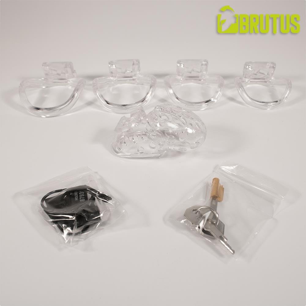Brutus Airhole Chastity Cage, Clear from Brutus.
