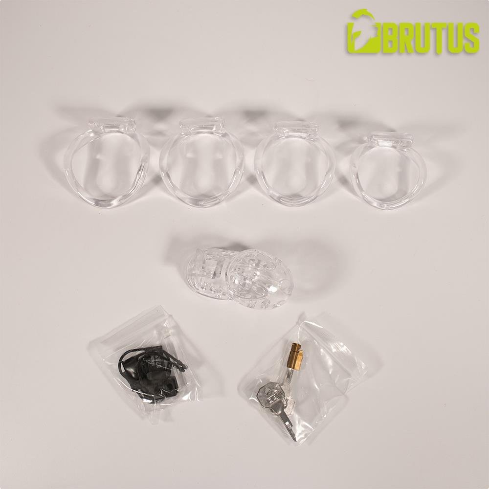 Brutus Airhole Chastity Cage, Clear from Brutus.