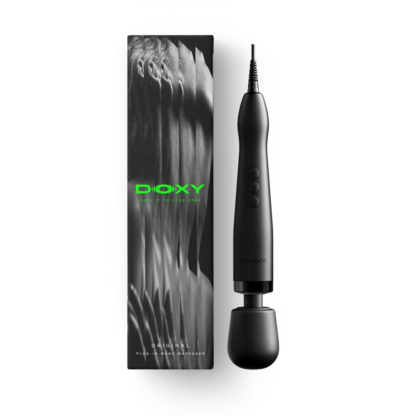 DOXY 2.0 Wand Massager, Plug-In, Black from Doxy.