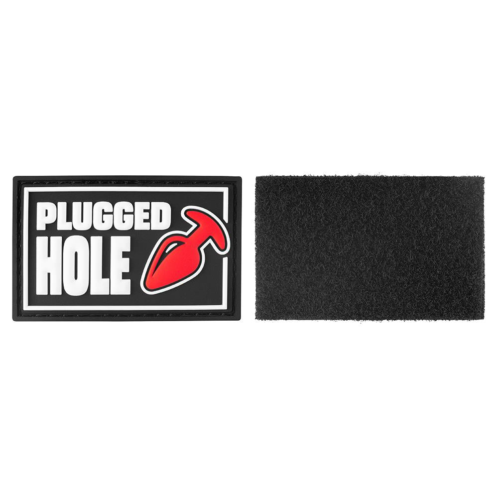 Velcro Fetish Tag, PLUGGED HOLE