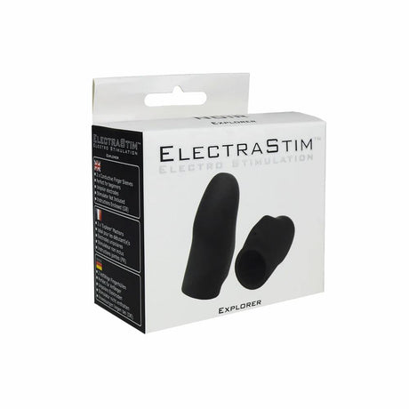 ELECTRASTIM Explorer, Silicone Noir Electro Finger Sleeves from ElectraStim.