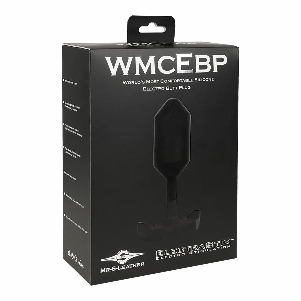 ELECTRASTIM & MR. S LEATHER Worlds Most Comfortable Electro Butt Plug, Silicone Noir from ElectraStim.