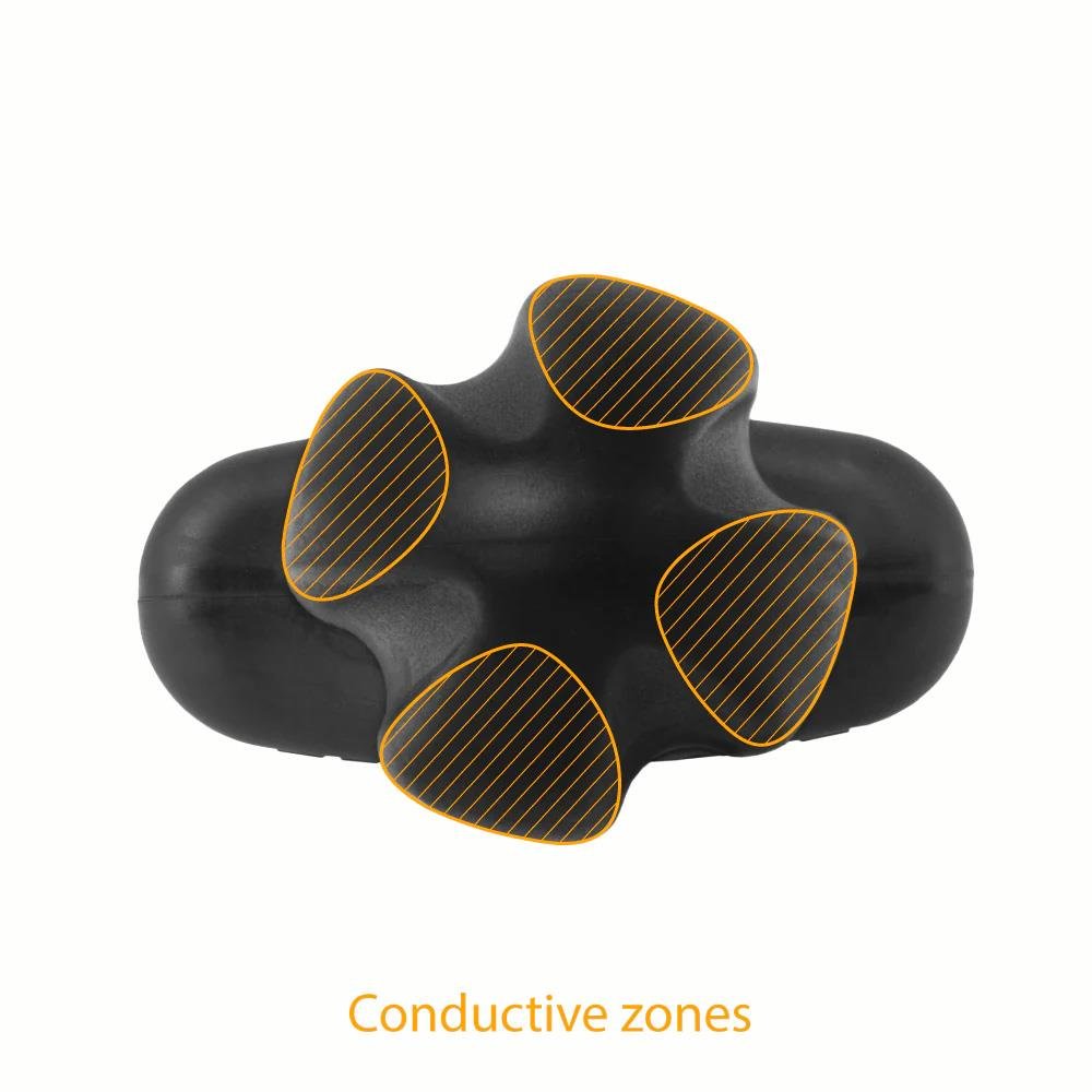 ELECTRASTIM Tartarus, Silicone Noir Quadripolar Butt Plug from ElectraStim.