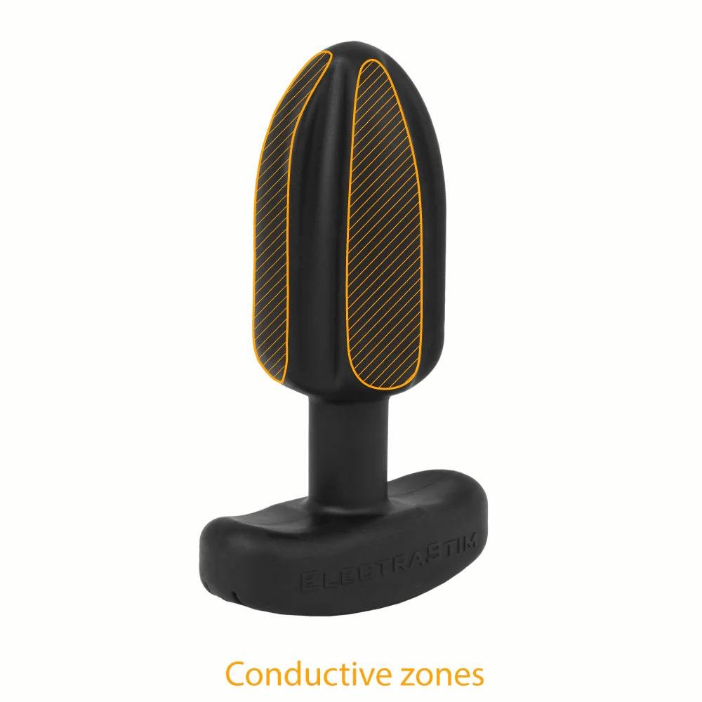 ELECTRASTIM Tartarus, Silicone Noir Quadripolar Butt Plug from ElectraStim.