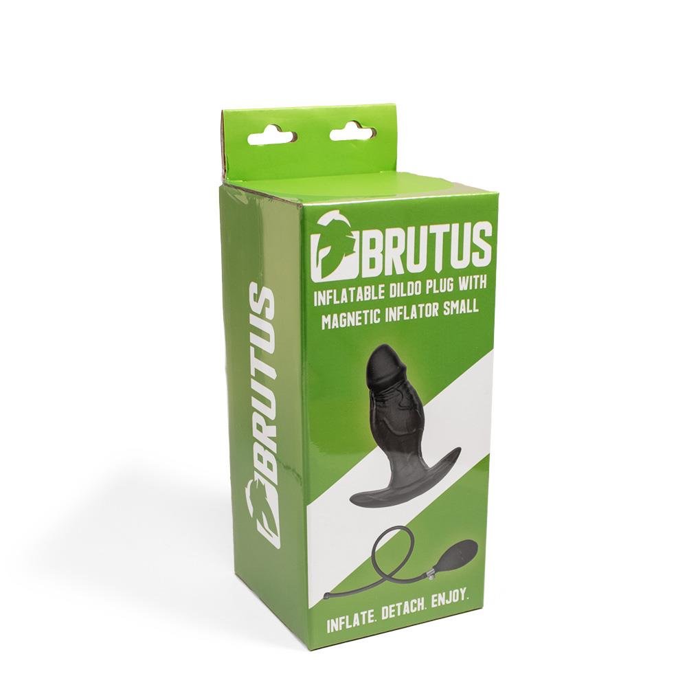 Inflatable Dildo Plug w Magnetic Inflator from Brutus.