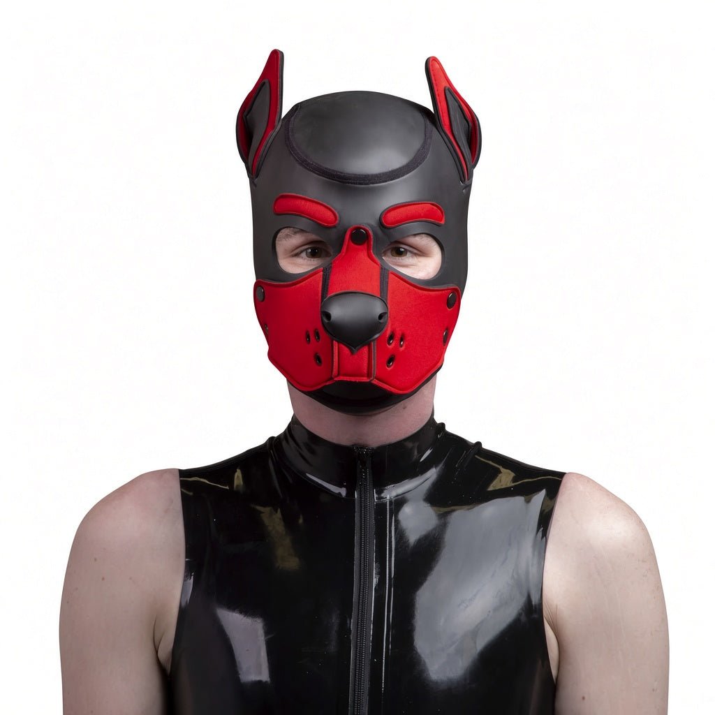 K9 Puppy Hood, Red from Mr S Leather.