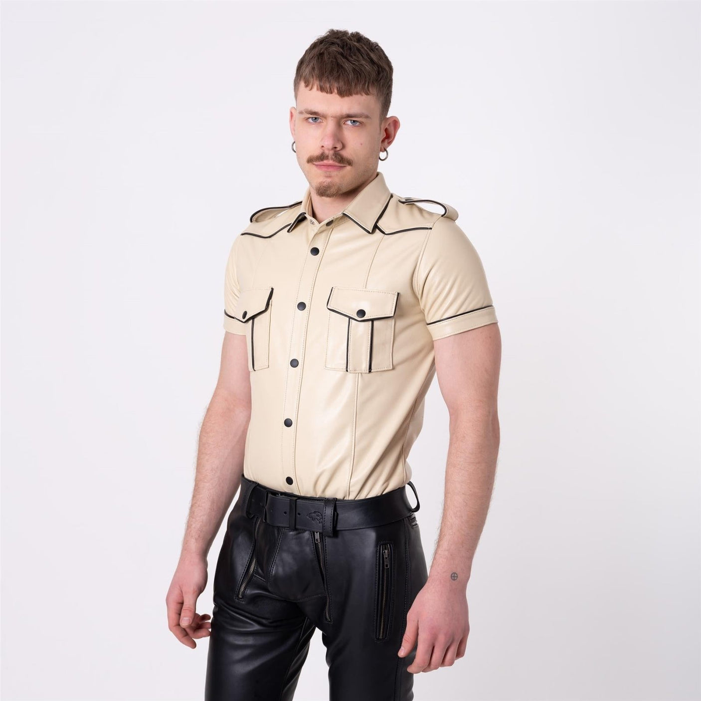 Leather SF - U Shirt, Dust // Made to order from REGULATION.