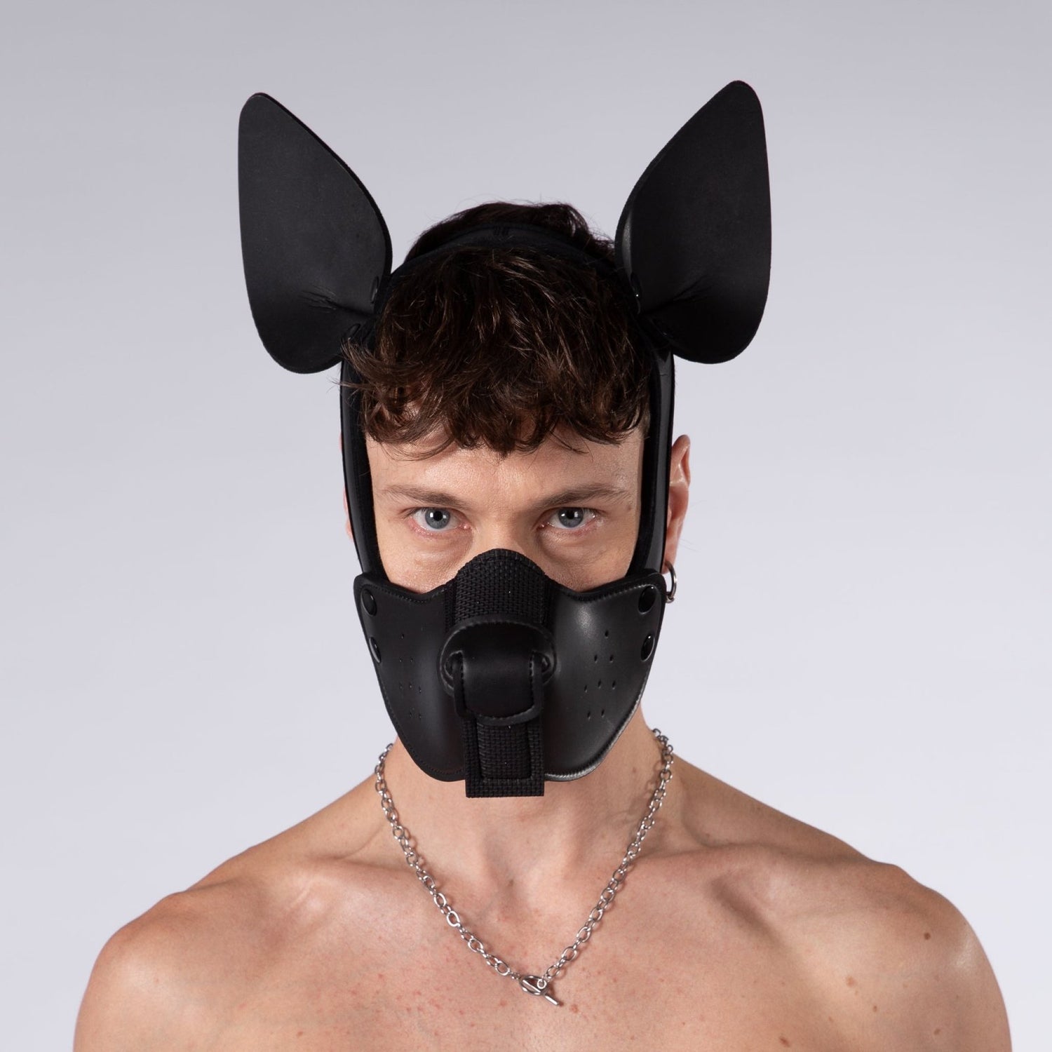 Mistr Bear Neo K9 Pup Hood with Ears, Shiny Black from Mistr Bear.