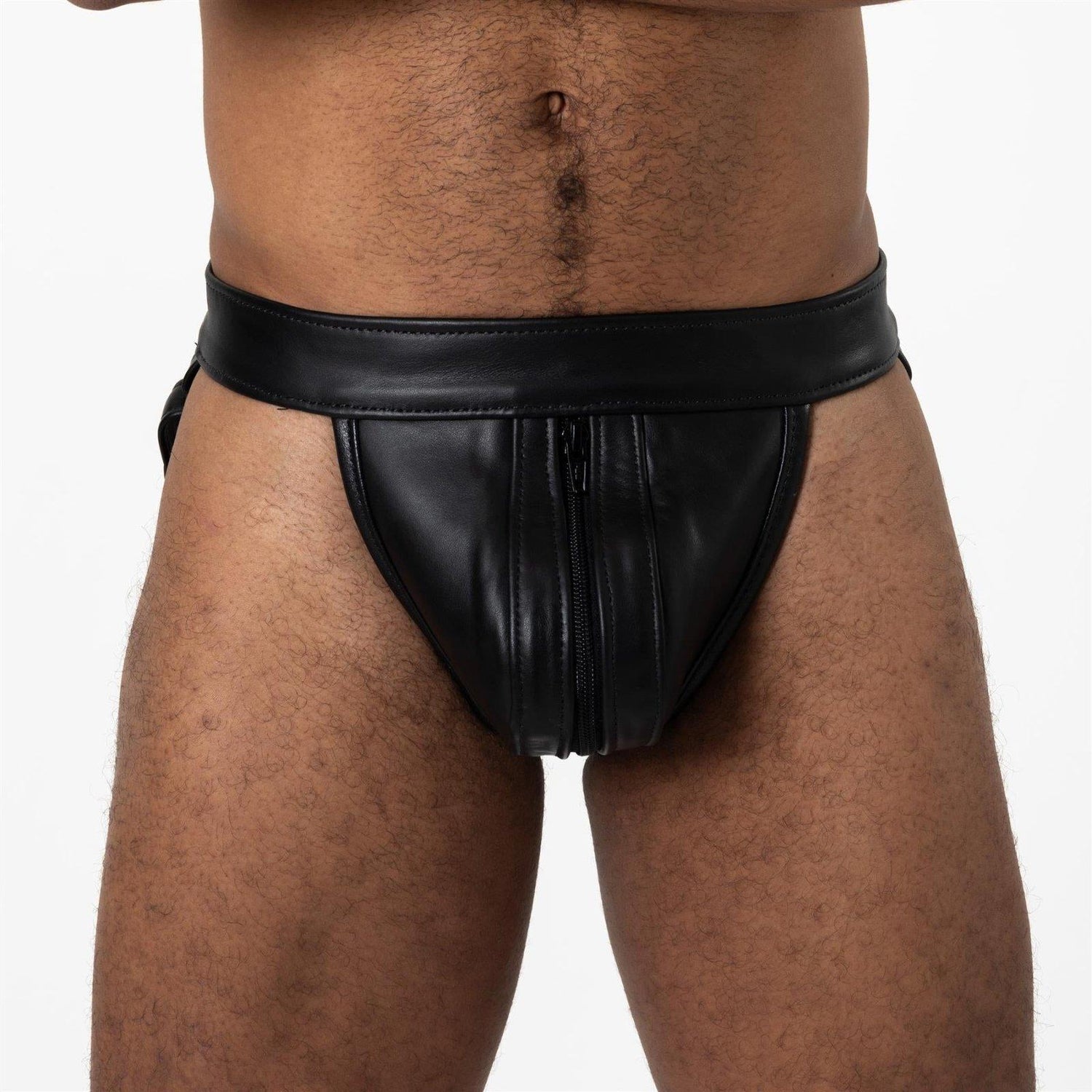 Ramrod Leather Zipper Jock from Rufstok.