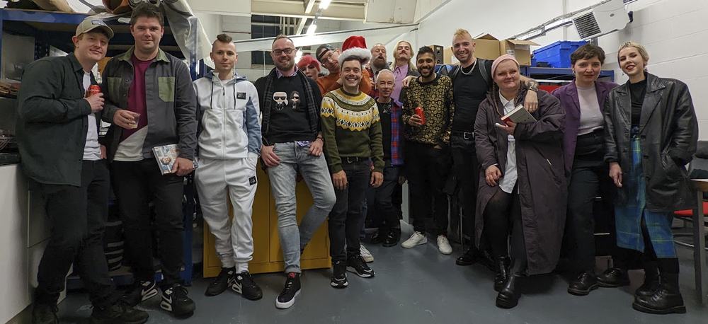 The whole REGULATION team together in the workshop