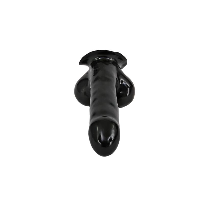 Rubber Anatomical Cock Sheath, Black, 0.6mm from Elastic - Dreams.