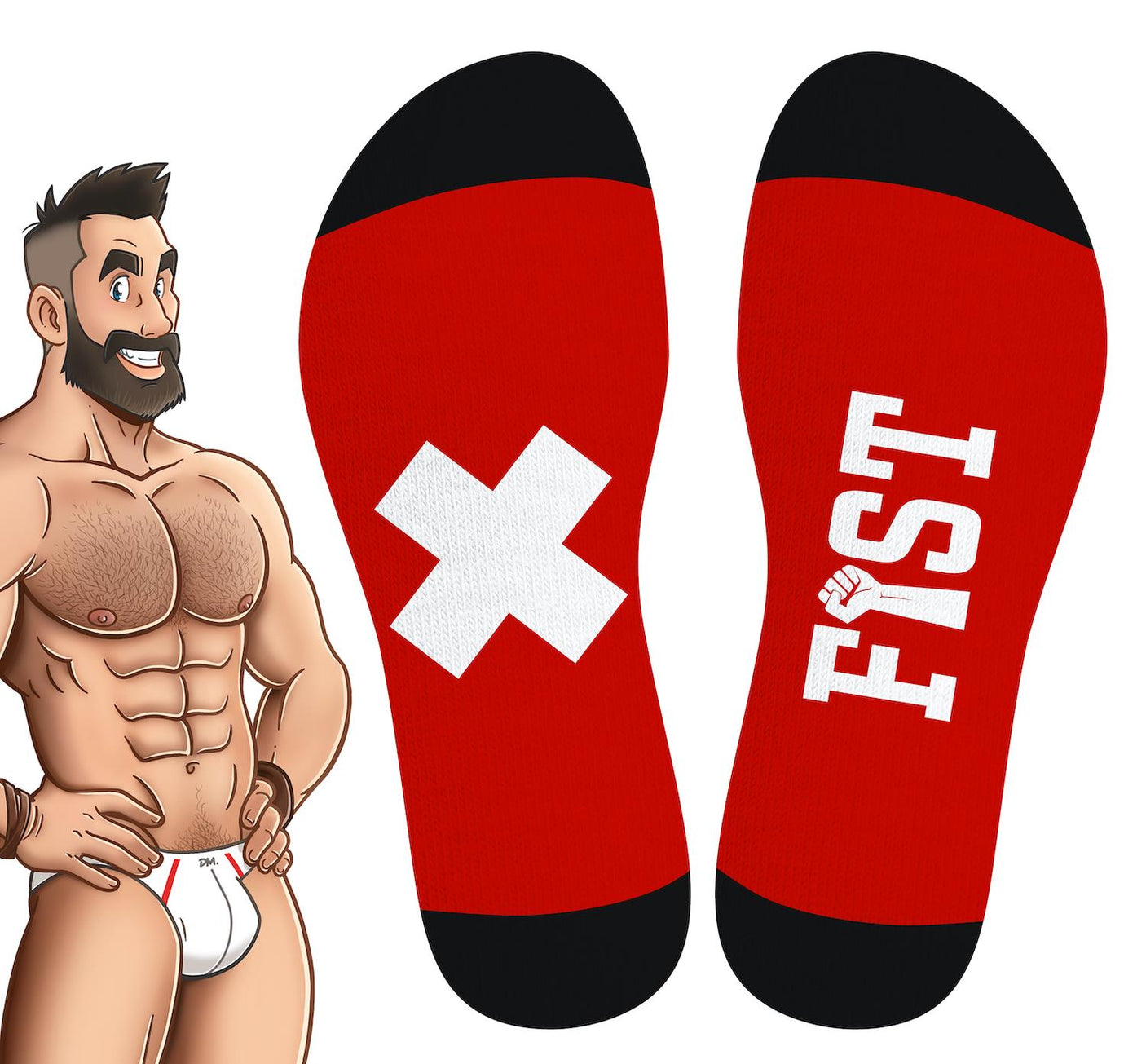 SNEAKXX "Fist" Football Socks from SneakXX.