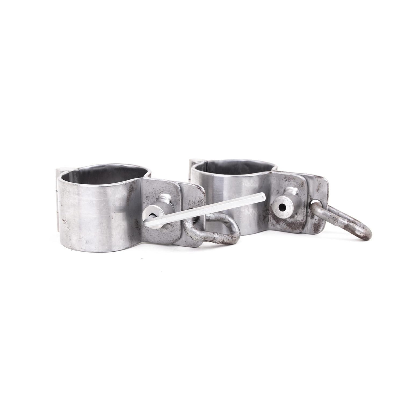 Stainless Wrist Manacles - Detached Pair from Dark Forge.