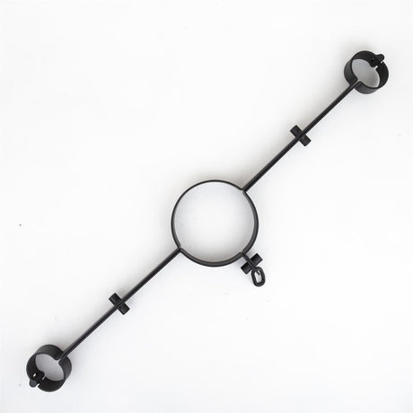 Steel wrist to neck restraint, Black from Fetters.