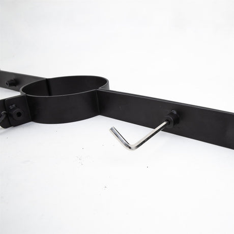 Steel wrist to neck restraint, Black from Fetters.
