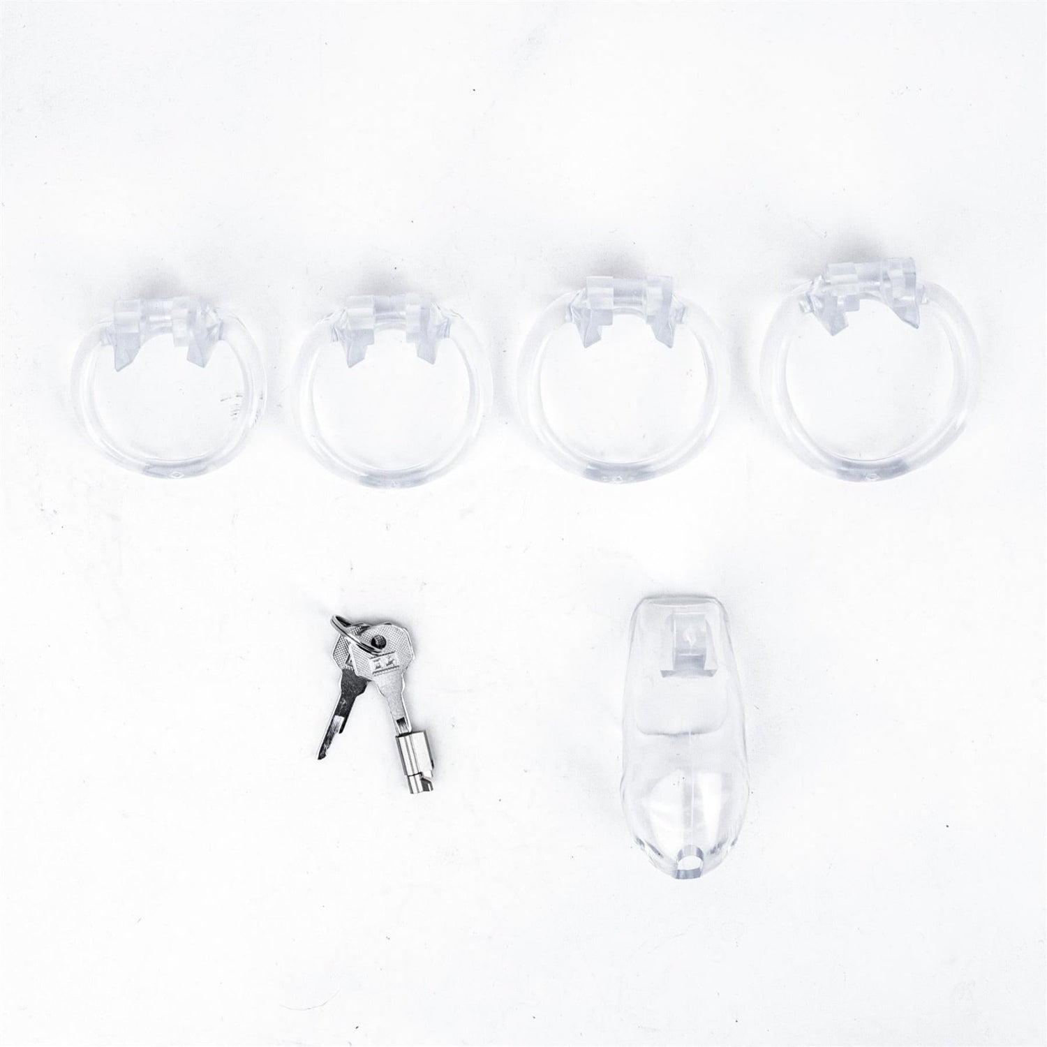 Sub Trainer, Chasity Cage, Clear, Regular Fit from SM Domain.