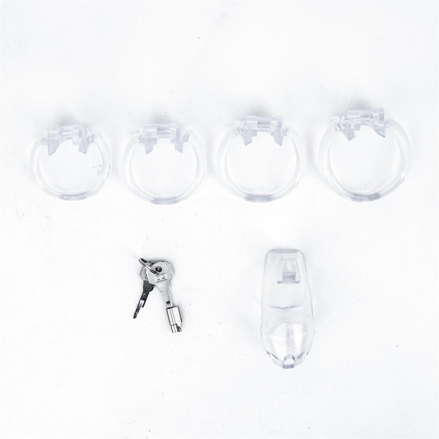 Sub Trainer, Chasity Cage, Clear, Regular Fit from SM Domain.