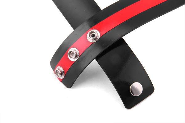 Centre Stripe Rubber Bicep Strap