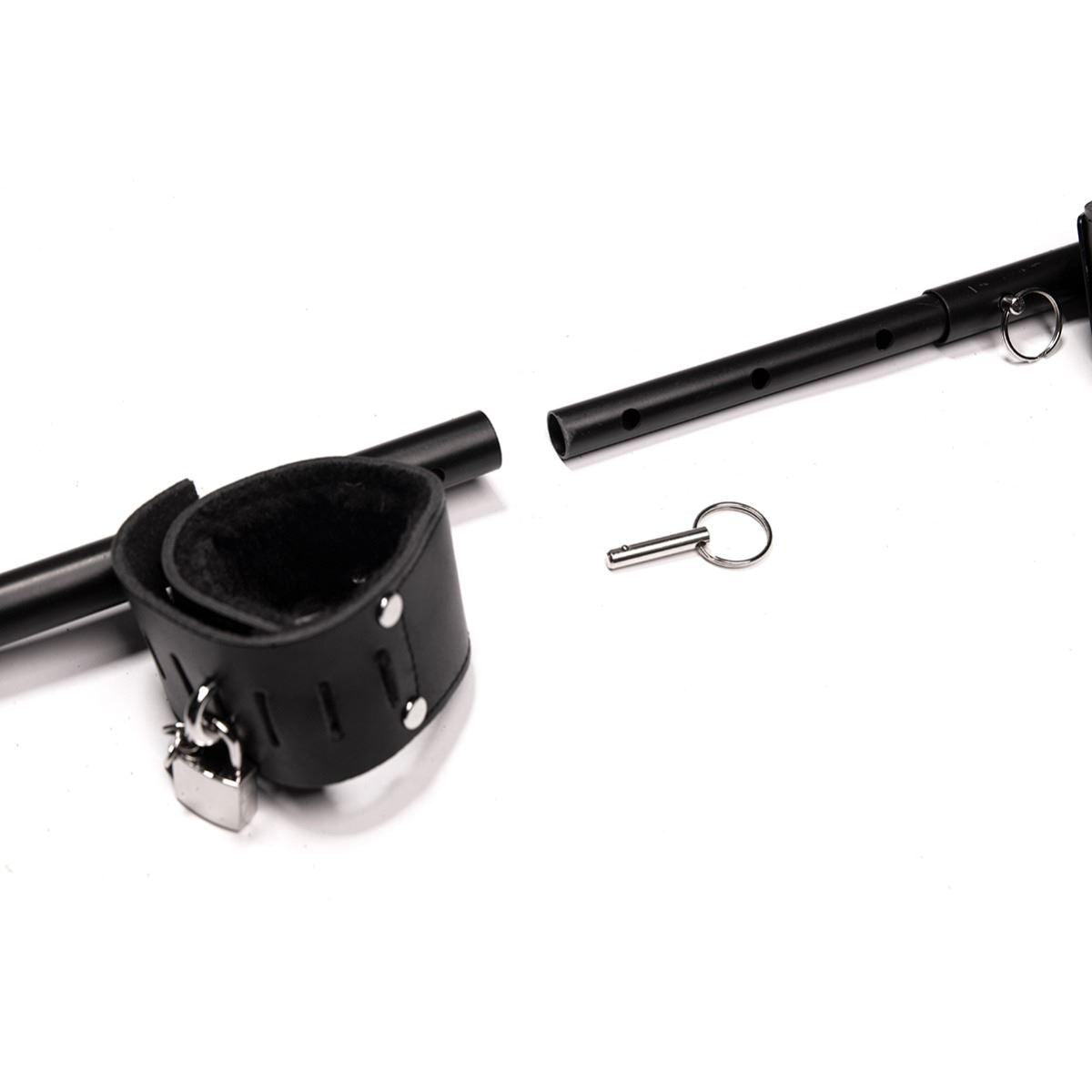 Adjustable Metal Bondage Stocks from SM Domain.