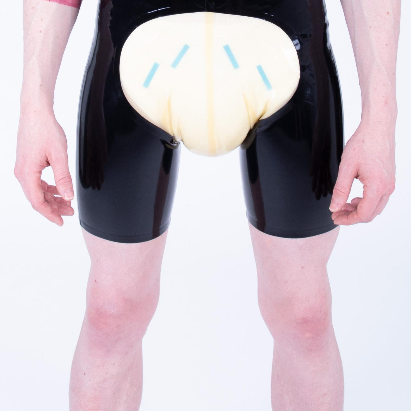 FIL-ABL - Rubber Shorts, Black/Semi-Trans Natural from REGULATION.