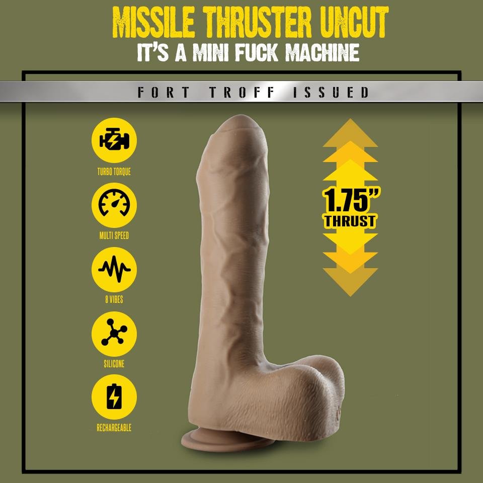 Fort Troff Uncut Thruster, Mini Fuck Machine, Rechargeable Silicone with Remote from Fort Troff.
