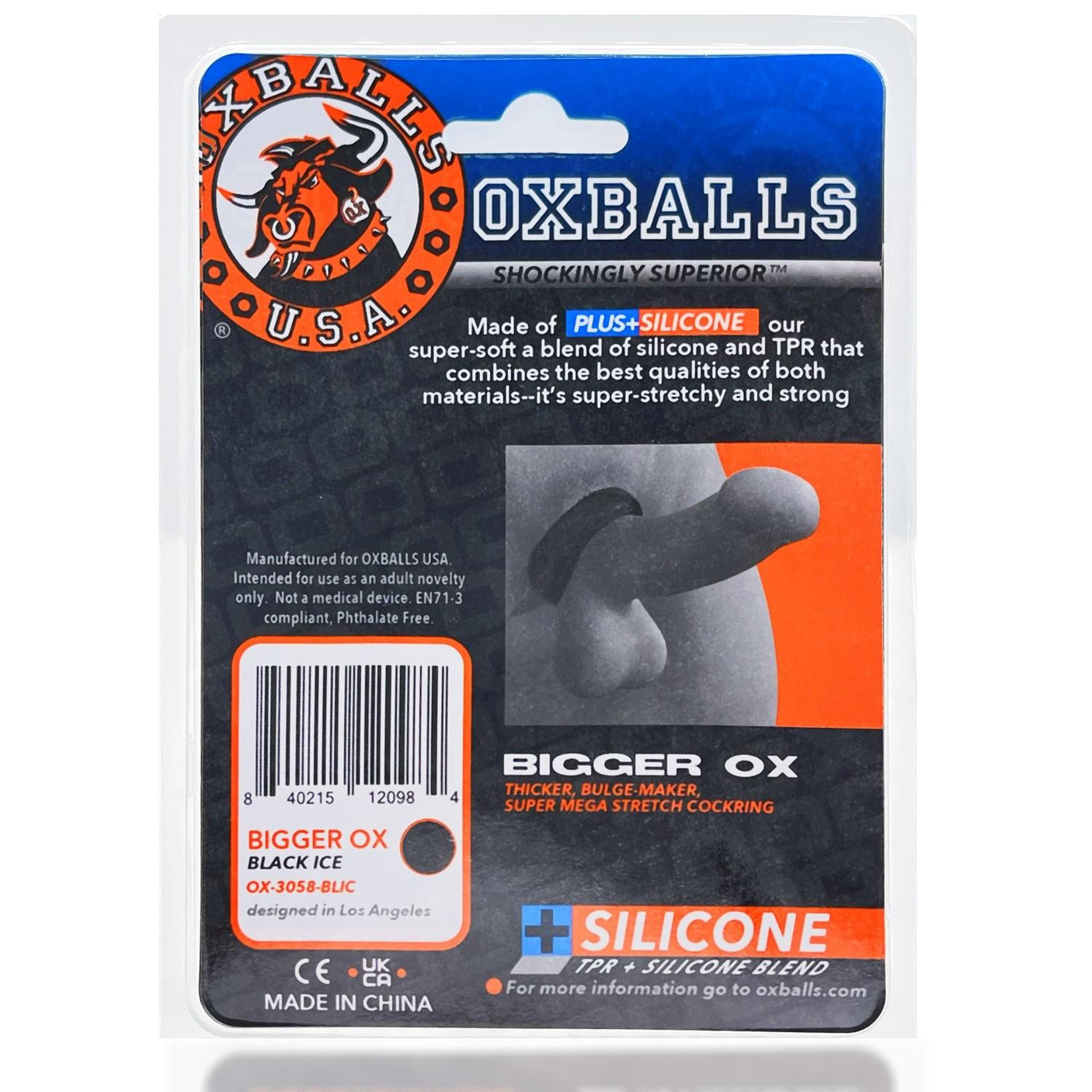 OXBALLS Bigger Ox, Black Ice from Oxballs.