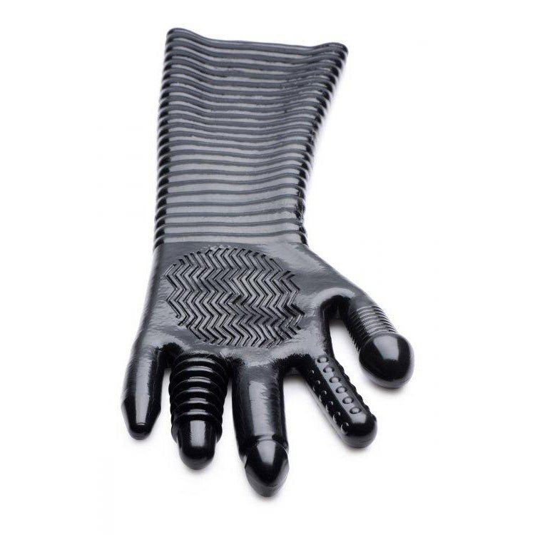 Pleasure Fister Textured Glove, Arm Length from Master Series.