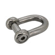 10mm D Shackle, Flush Pin, Stainless from Dark Forge.