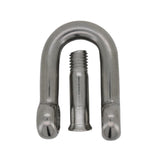 10mm D Shackle, Flush Pin, Stainless from Dark Forge.