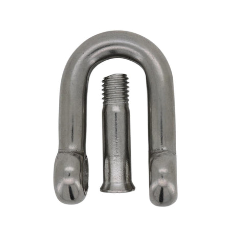 10mm D Shackle, Flush Pin, Stainless from Dark Forge.