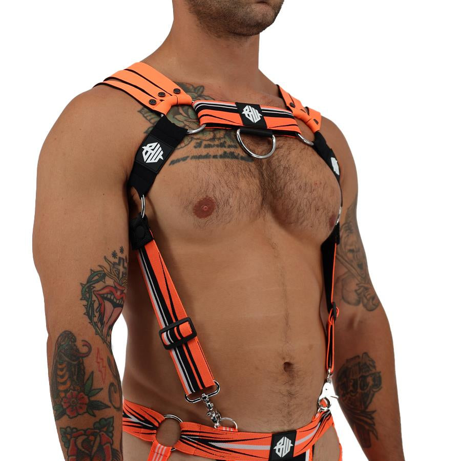 Breedwell Circuit Breaker Body Harness, Neon Orange