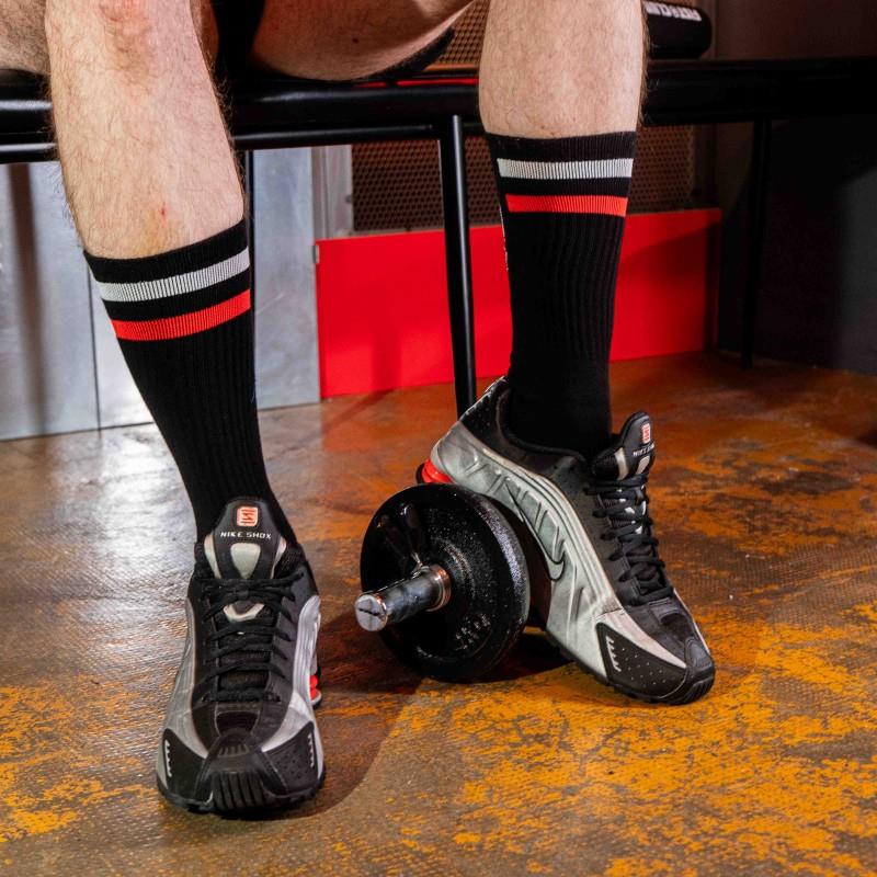 Skater Socks, VERS, Black/Red/White